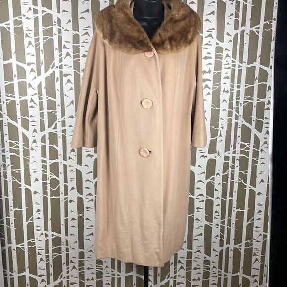 Bernhard Altmann Vintage 40s 50s Cashmere Overcoat - Picture 1 of 10